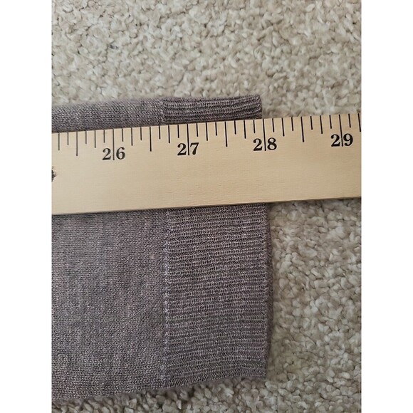 H&M Open Front Cardigan Small Brown Long Sleeve Capsule Closet Classic Thin - Picture 11 of 12